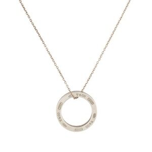 Tiffany & Co. 1837 Circle Pendant Necklace